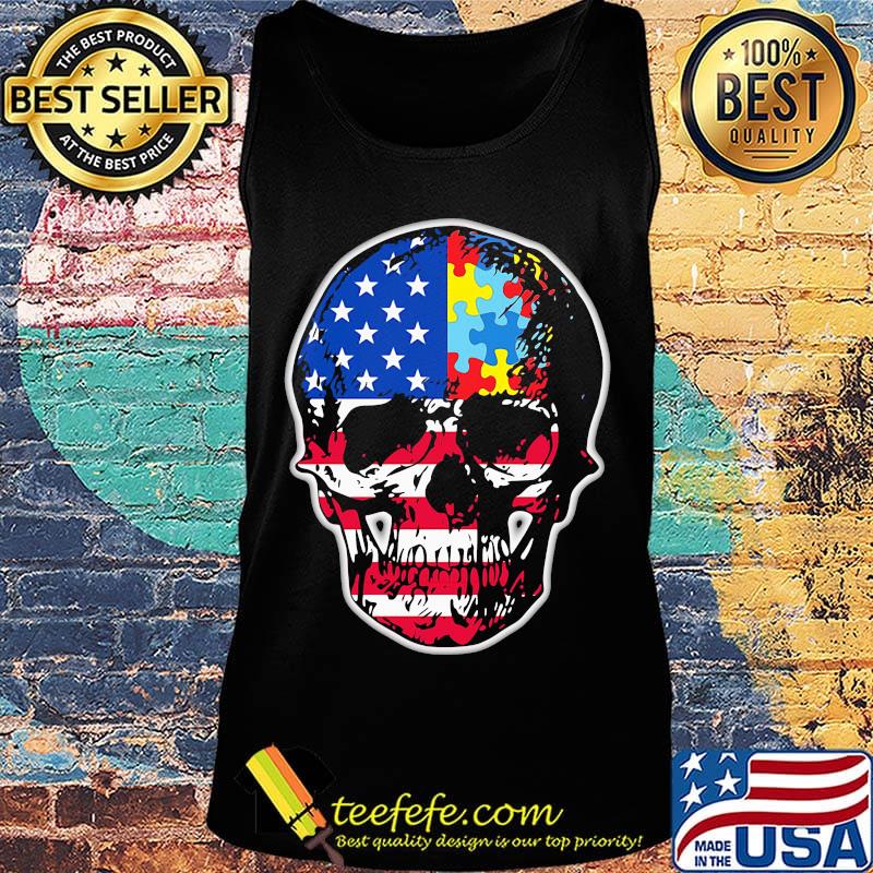 Official Skull America Puzzle s Tank top Official Skull America Puzzle s Tank top