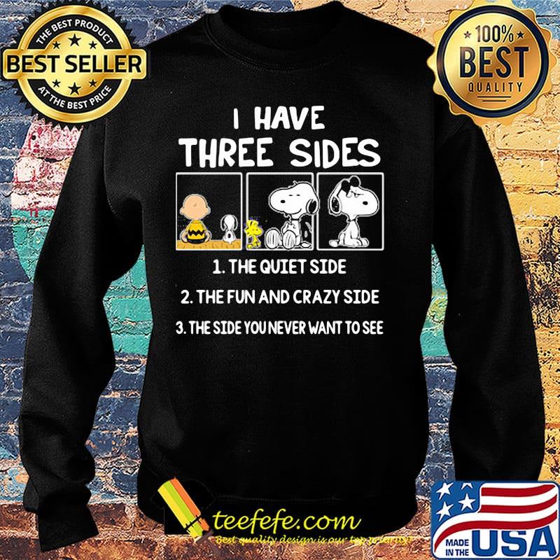 Official Snoopy I have three sides s Sweater Official Snoopy I have three sides s Sweater