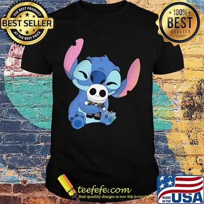 Official stitch hug jack skellington shirt