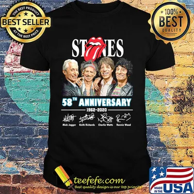Official Stones 58th anniversary 1962-2020 signature shirt