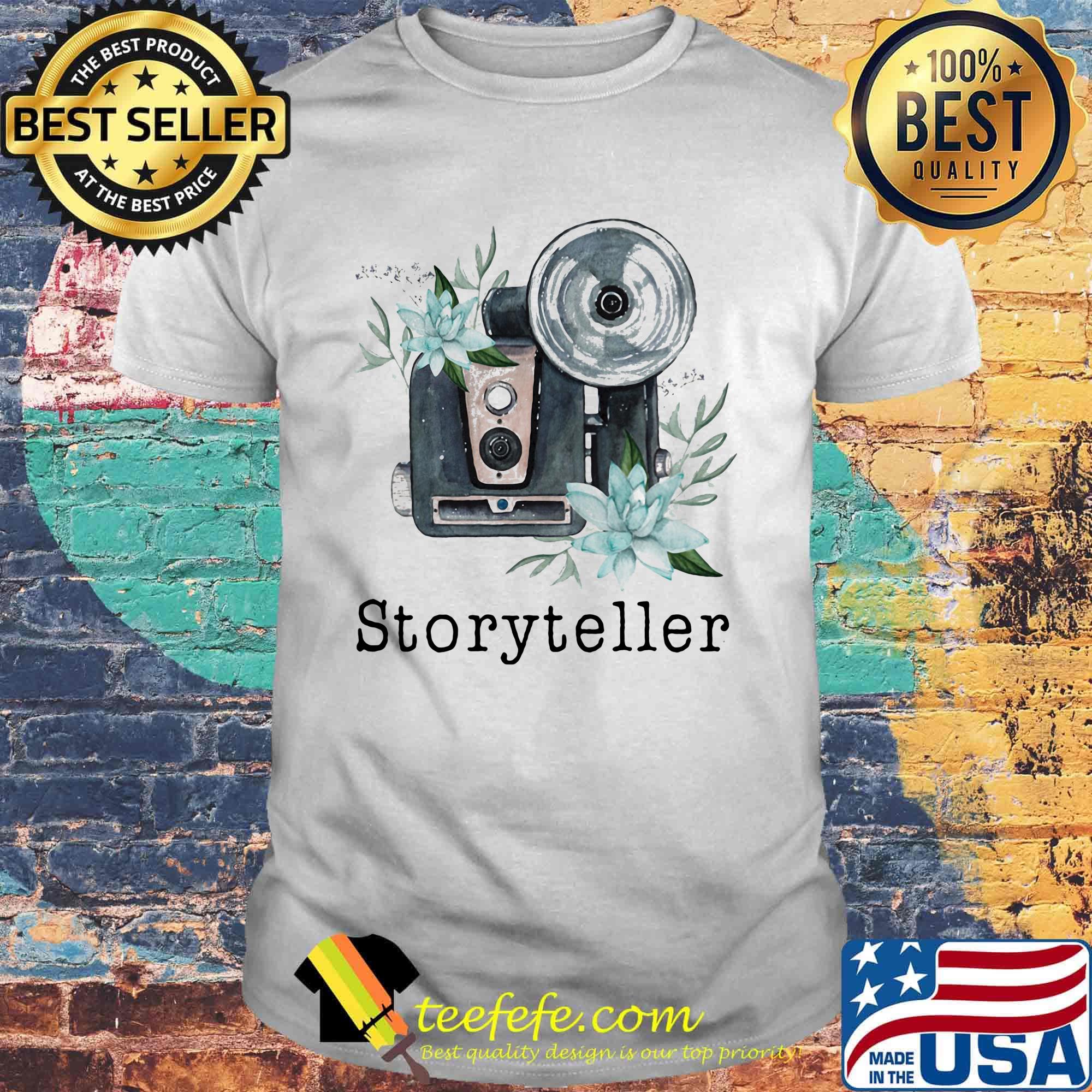 Official Storyteller Floral Camera Shirt
