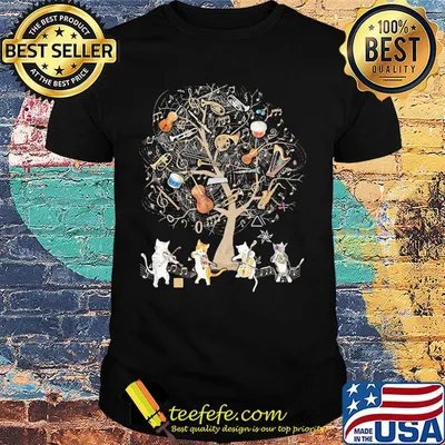 Official The Cats Are Playing Music Shirt