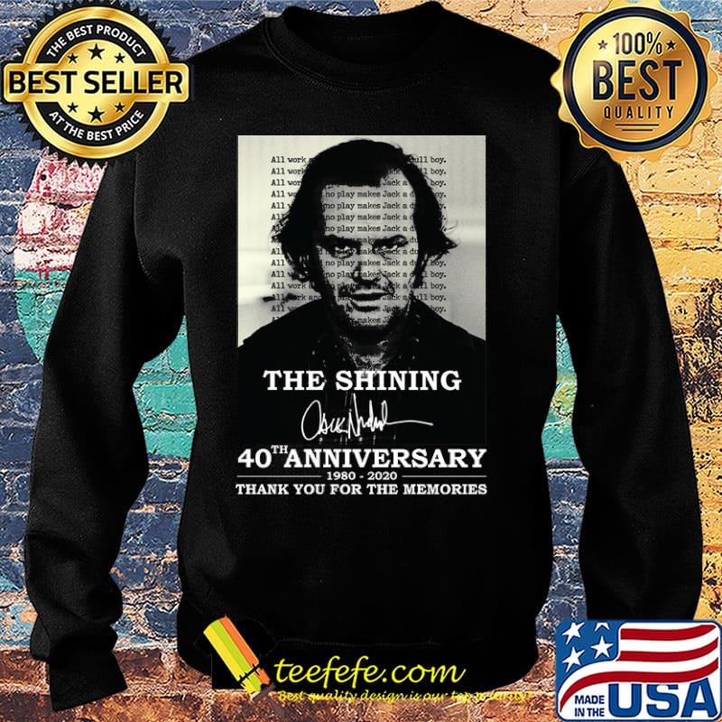 Official The Shining 40th anniversary 1980-2020 thank you for the memories signature s Sweater Official The Shining 40th anniversary 1980-2020 thank you for the memories signature s Sweater