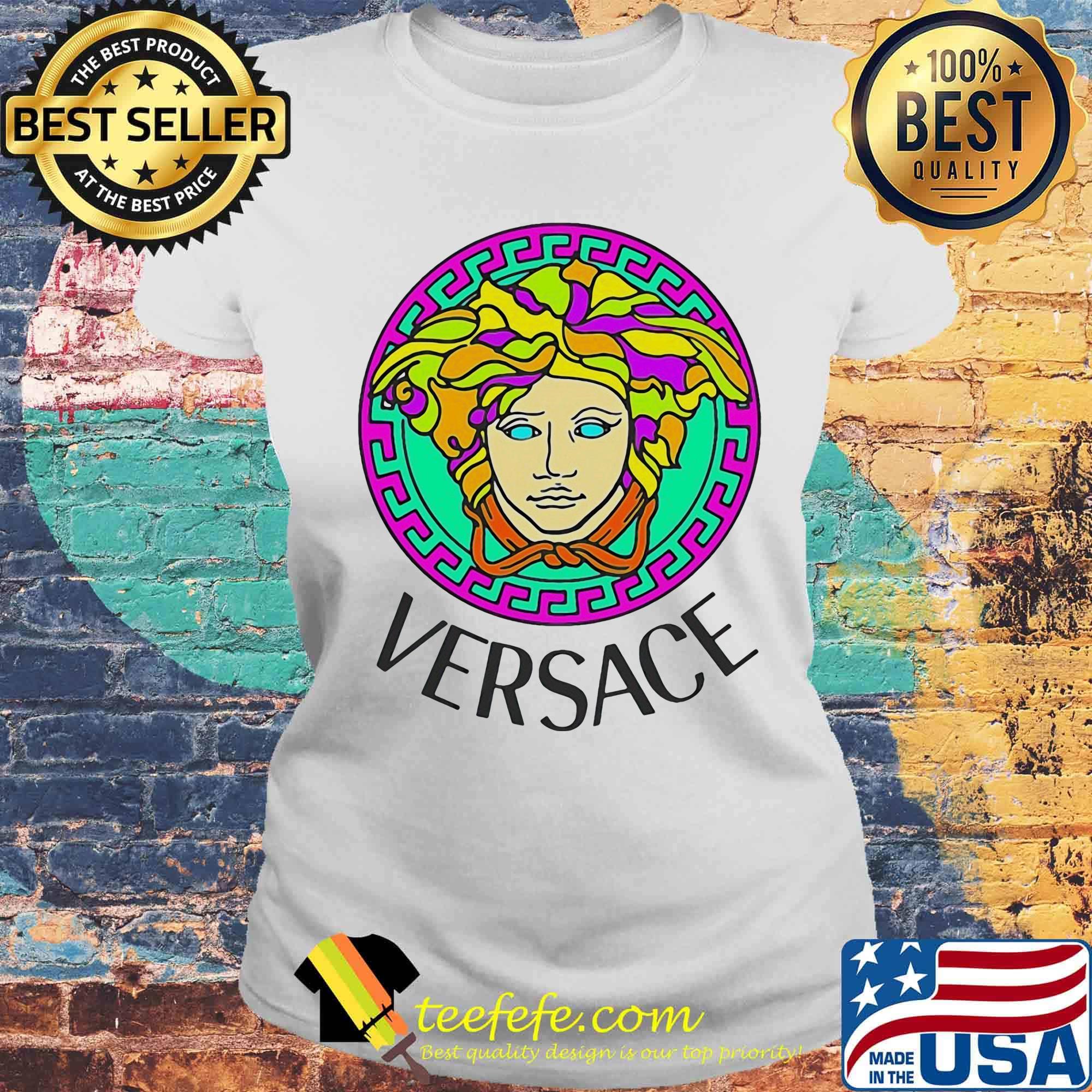 Official versace logo art s Laides tee Official versace logo art s Laides tee