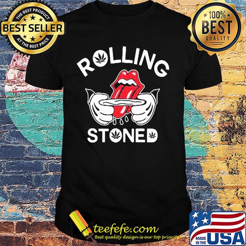 Official weed rolling stoned shirt Official weed rolling stoned shirt