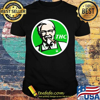 Official weed thc kfc logo shirt