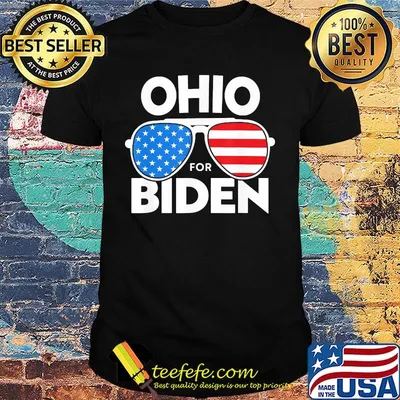 Ohio for biden american flag independence day shirt