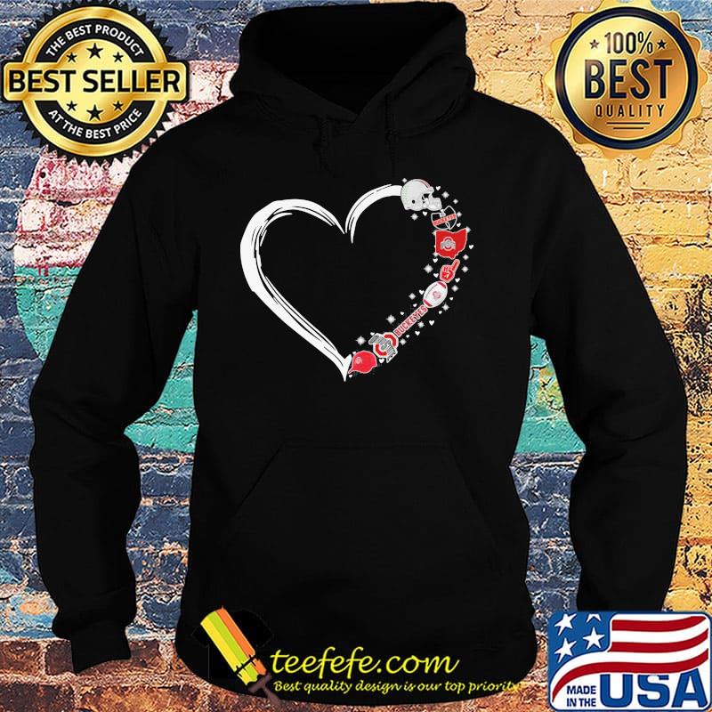 Ohio state buckeyes football hearts s Hoodie Ohio state buckeyes football hearts s Hoodie