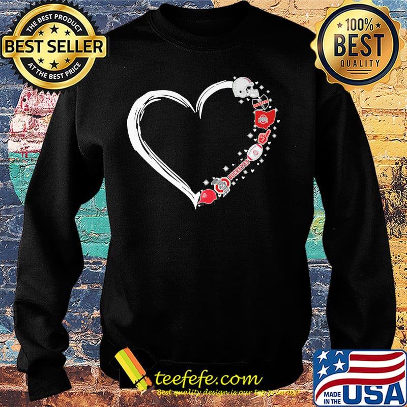 Ohio state buckeyes football hearts s Sweater Ohio state buckeyes football hearts s Sweater