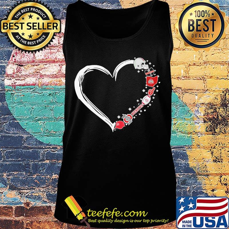 Ohio state buckeyes football hearts s Tank top Ohio state buckeyes football hearts s Tank top