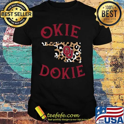 Okie dokie oklahoma sooners leopard shirt