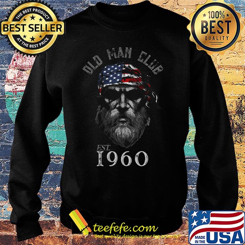 Old man club est 1960 american flag independence day s Sweater Old man club est 1960 american flag independence day s Sweater