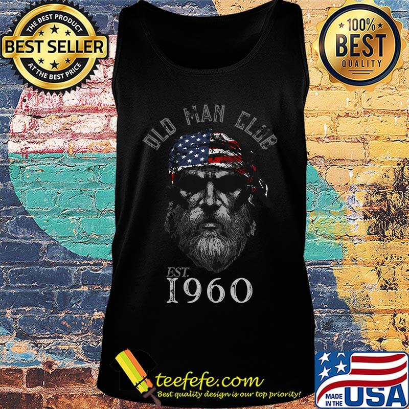 Old man club est 1960 american flag independence day s Tank top Old man club est 1960 american flag independence day s Tank top