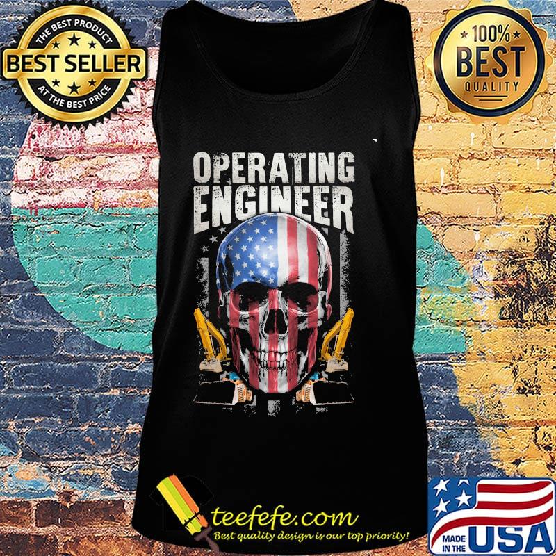 Operating Engineer Skull American Car Draw Shirt Tank top Operating Engineer Skull American Car Draw Shirt Tank top