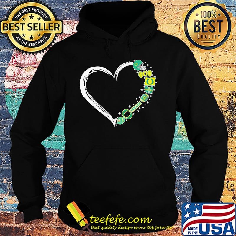 Oregon ducks football hearts s Hoodie Oregon ducks football hearts s Hoodie