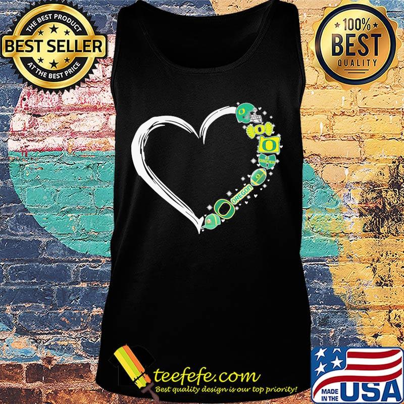 Oregon ducks football hearts s Tank top Oregon ducks football hearts s Tank top