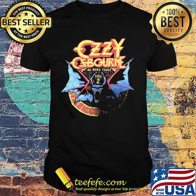 Ozzy osbourne no more tours vol 2 bat shirt