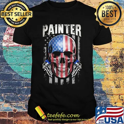 Painter Skullcap American Tatoo Shirt