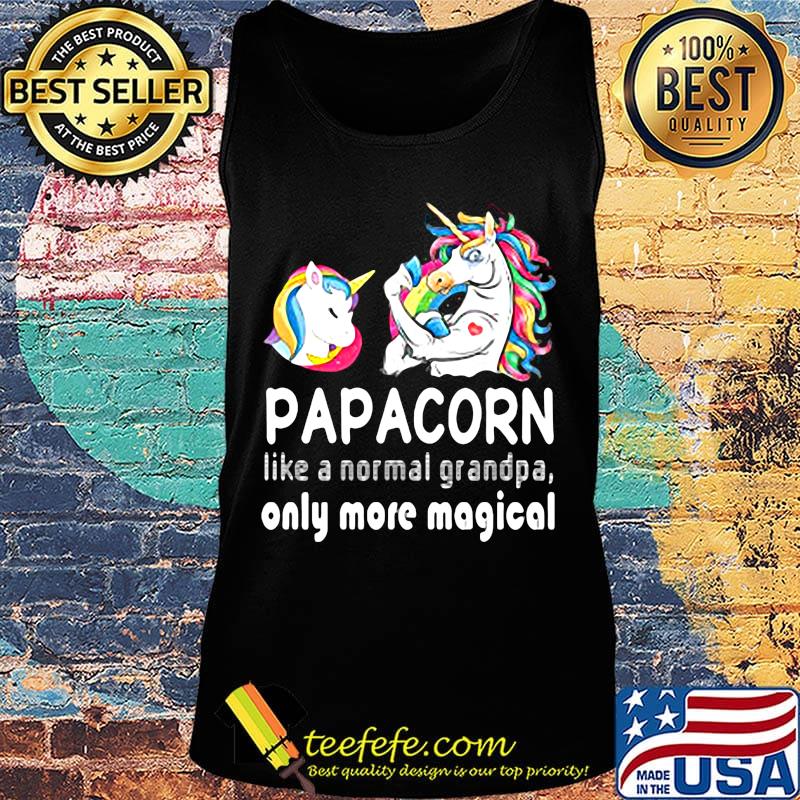 Papacorn like a normal grandpa only more magical s Tank top Papacorn like a normal grandpa only more magical s Tank top