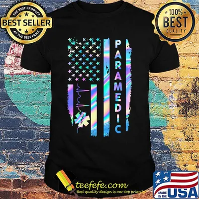 Paramedic American Flag Independence Day Shirt