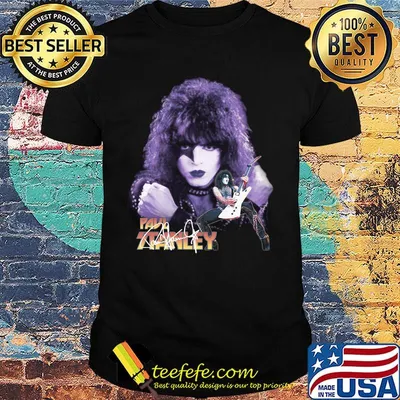 Paul stanley kiss band signature shirt