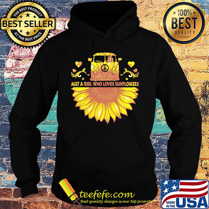 Peace bus just a girl who loves sunflowers heart s Hoodie Peace bus just a girl who loves sunflowers heart s Hoodie