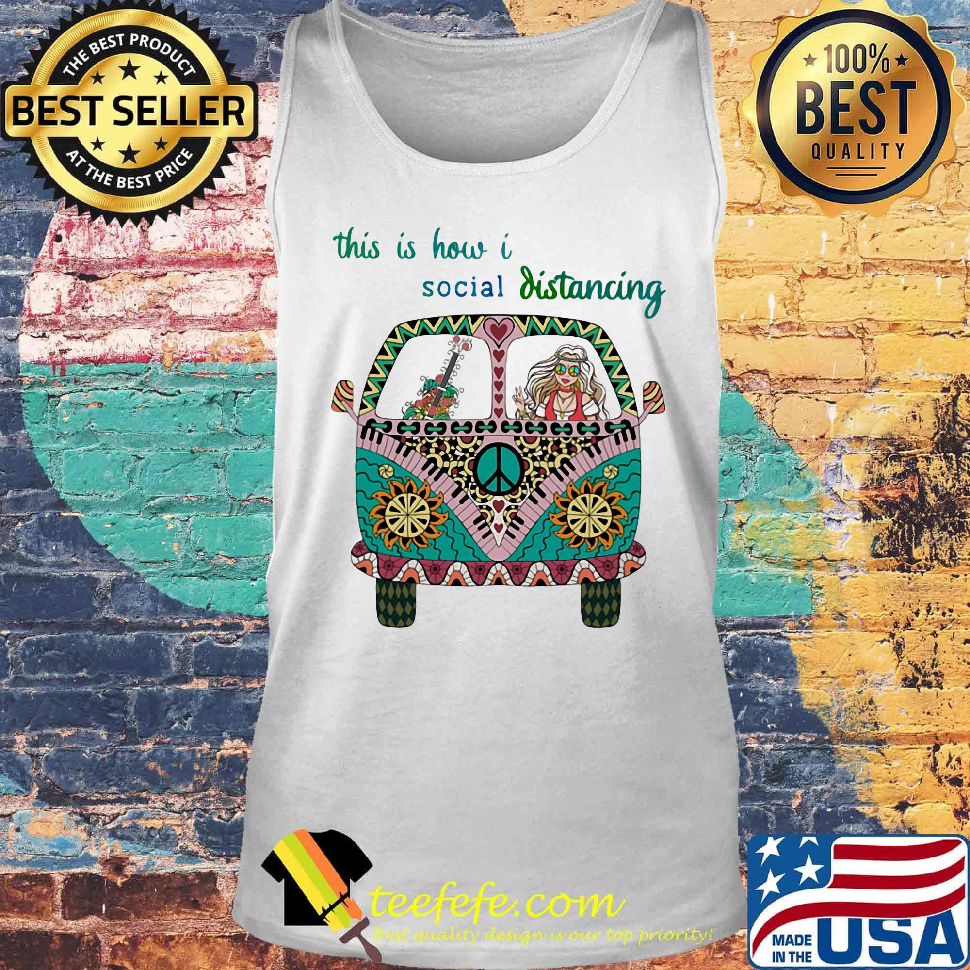 Peace bus this is how i social distancing s Tank top Peace bus this is how i social distancing s Tank top