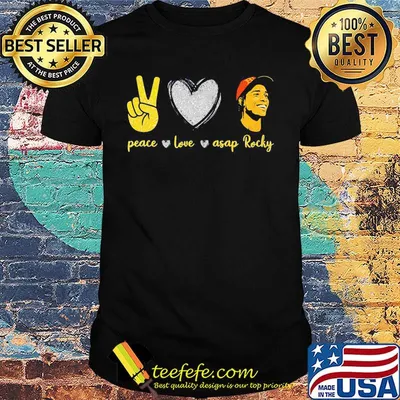 Peace love asap rocky diamond shirt