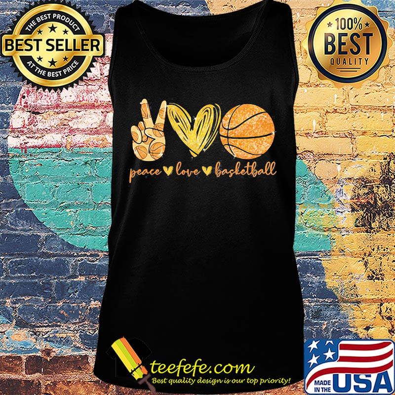 Peace love bafketball hand heart s Tank top Peace love bafketball hand heart s Tank top