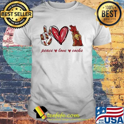 Peace love cocks diamond shirt
