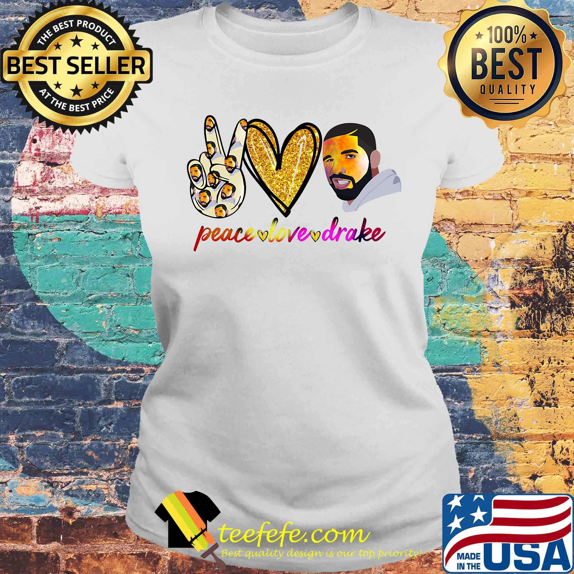 Peace love drake diamond s Laides tee Peace love drake diamond s Laides tee
