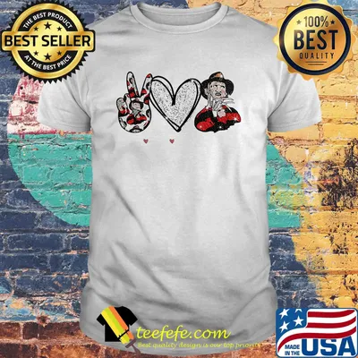 Peace love freddy krueger shirt
