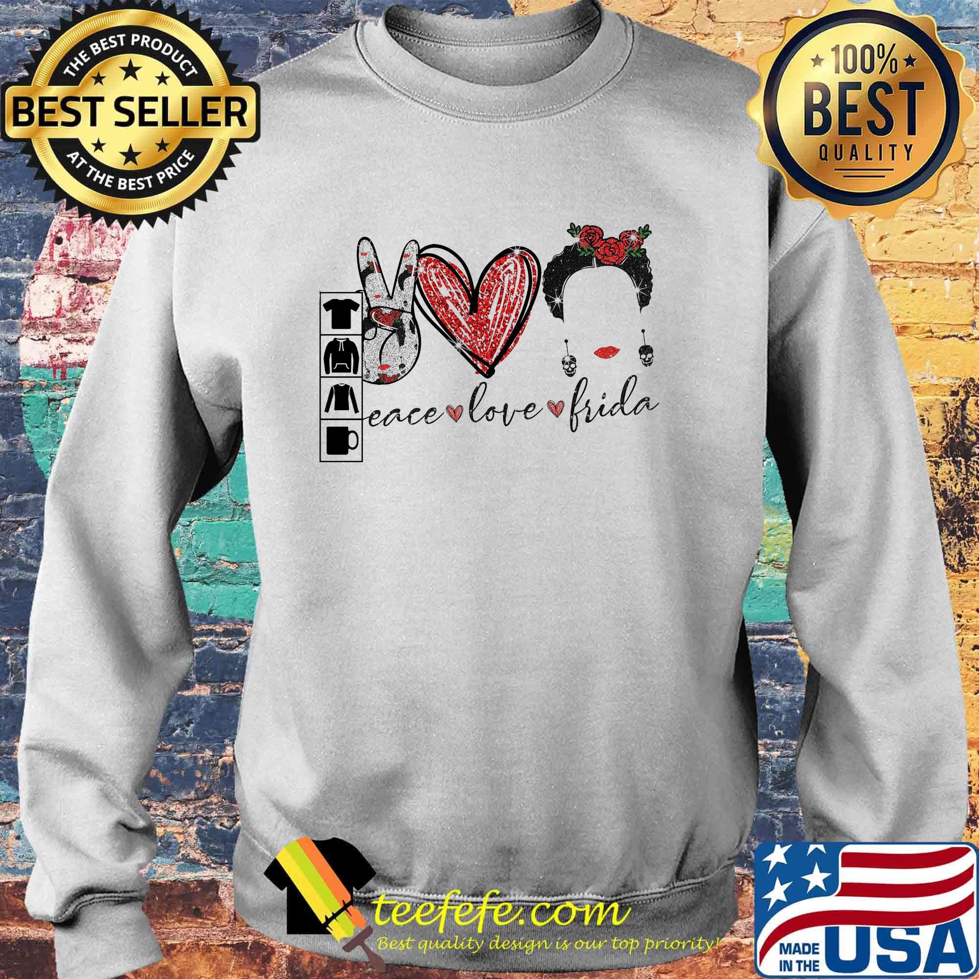 Peace love frida diamond s Sweater Peace love frida diamond s Sweater
