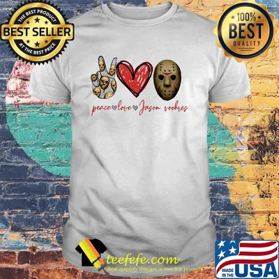 Peace love jason wookies halloween michael myers horror shirt