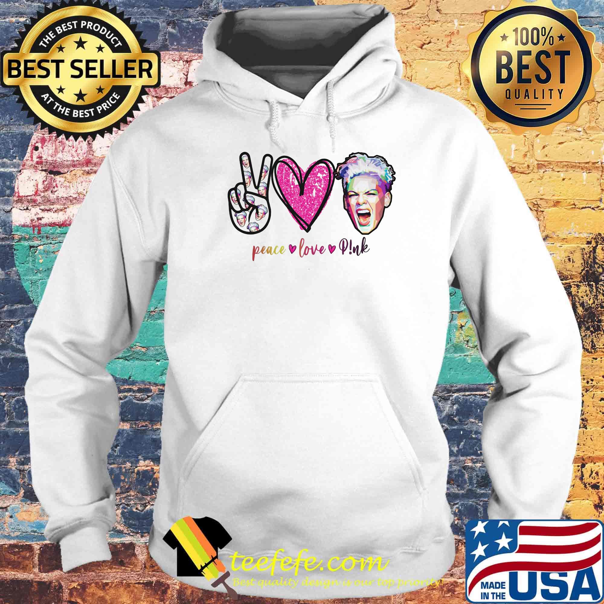 Peace love pink art s Hoodie Peace love pink art s Hoodie