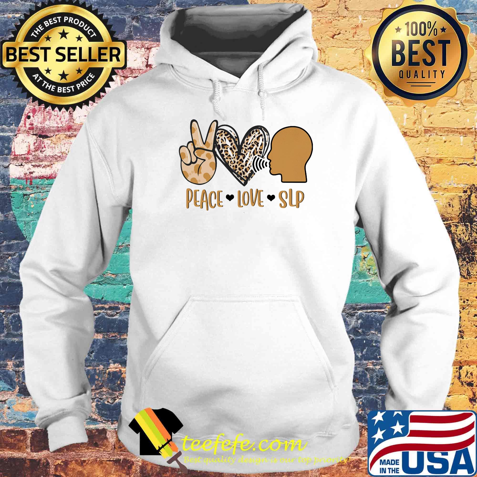 Peace love SLP leopart s Hoodie Peace love SLP leopart s Hoodie