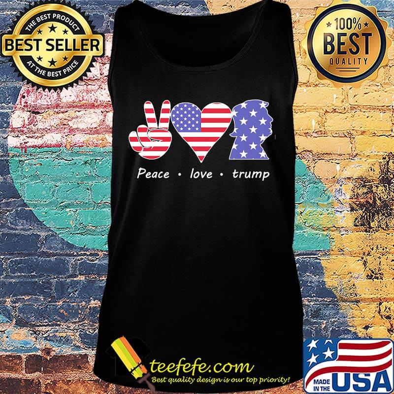 Peace love trump american flag independence day s Tank top Peace love trump american flag independence day s Tank top