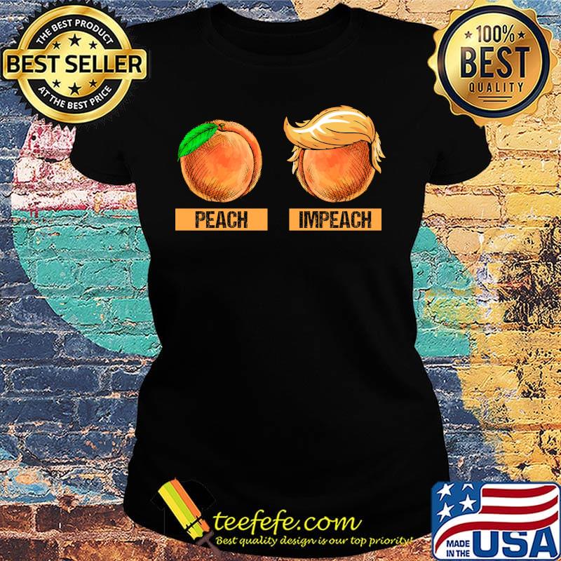 Peach Impeach Oranges Hair Yellow Shirt Ladies tee Peach Impeach Oranges Hair Yellow Shirt Ladies tee