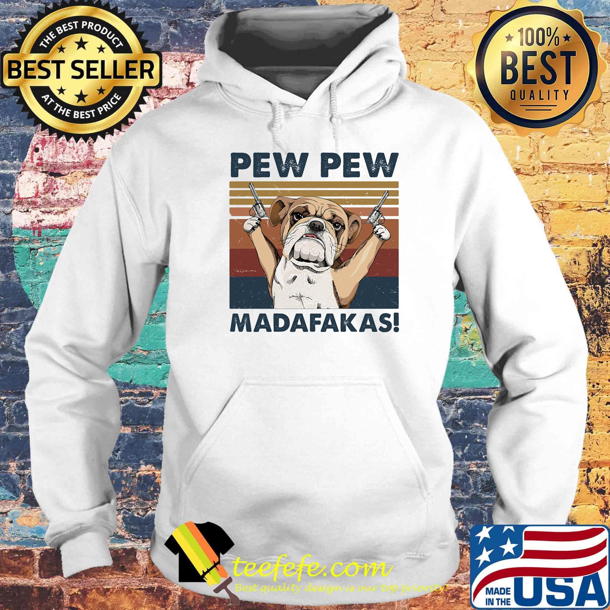 Pew pew madafaksa dog guns vintage retro s Hoodie Pew pew madafaksa dog guns vintage retro s Hoodie