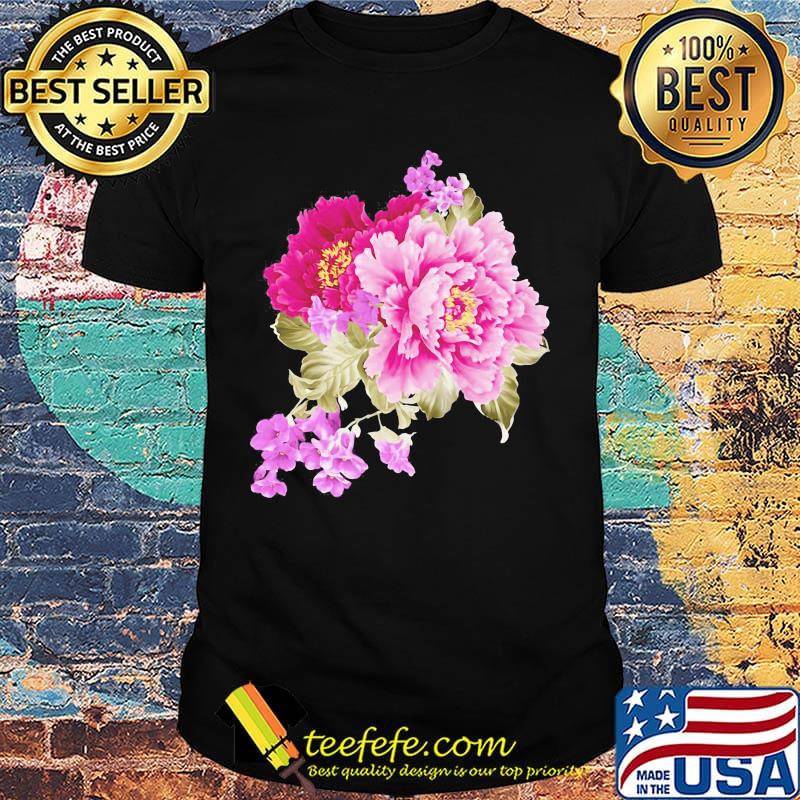Pink And Purple Flowers Shirt