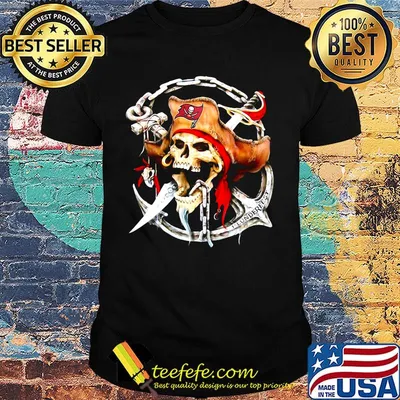 Pirates Chain Sword Anchor Skullcap Shirt