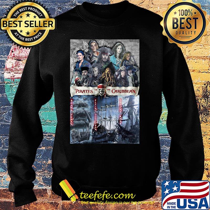 Pirates of the black pearl flying dutchman silent mary caribbean signatures s Sweater Pirates of the black pearl flying dutchman silent mary caribbean signatures s Sweater