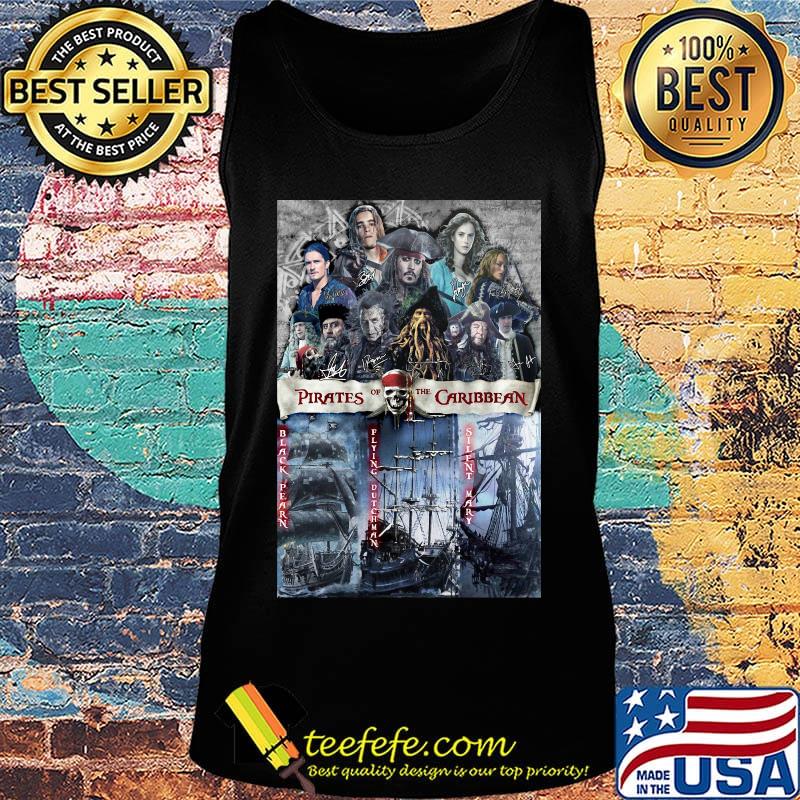 Pirates of the black pearl flying dutchman silent mary caribbean signatures s Tank top Pirates of the black pearl flying dutchman silent mary caribbean signatures s Tank top