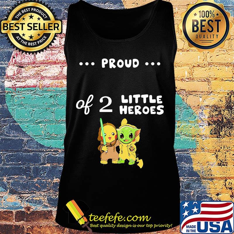 Pokemon and baby yoda proud daddy of 2 little heroes s Tank top Pokemon and baby yoda proud daddy of 2 little heroes s Tank top