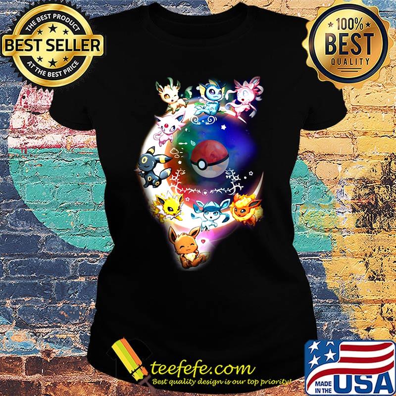 Pokemon cartoon characters stars s Ladies tee Pokemon cartoon characters stars s Ladies tee