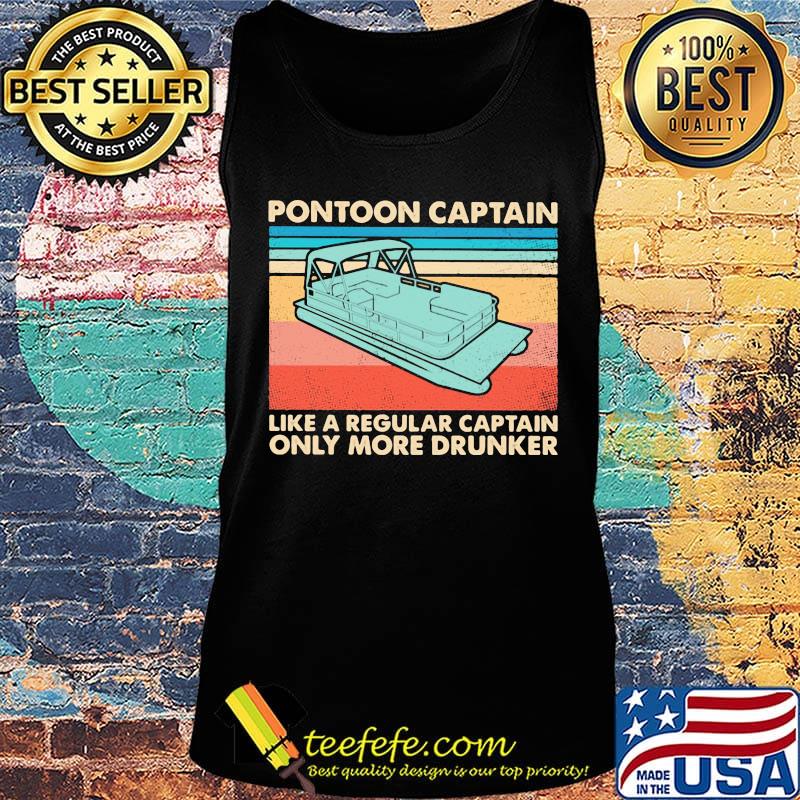 Pontoon captain like a regular captain only more drunk vintage retro s Tank top Pontoon captain like a regular captain only more drunk vintage retro s Tank top