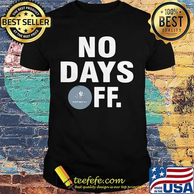 Postmates logo no days off shirt