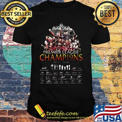 Premier league champ19ns 2019-2020 signature You'll never walk alone shirt