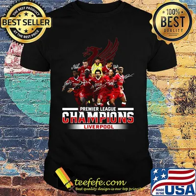 Premier league champions liverpool players signatures shirt