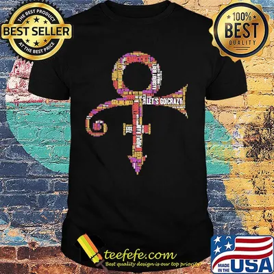 Prince let's go crazy kiss band shirt